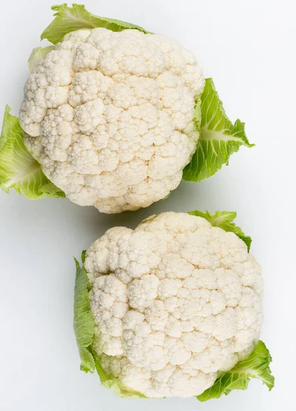 Una Cabeza Coliflor Fresca Alimentación Saludable Vegetarianismo Fondo Color —  Fotos de Stock