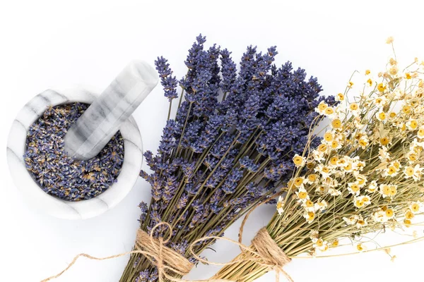 Natuurlijke Cosmetica Met Lavendel Sinaasappel Citroen Voor Zelfgemaakte Spa Witte — Stockfoto