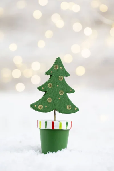 圣诞节的背景圣诞树和装饰品 — 图库照片