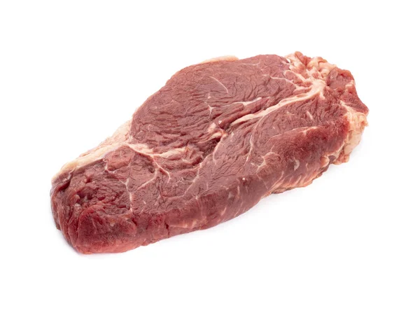 Bio Verse Biefstuk Geïsoleerd Een Witte Achtergrond — Stockfoto