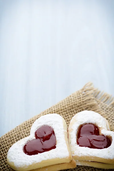 Cookies heart shape. — Stock Photo, Image