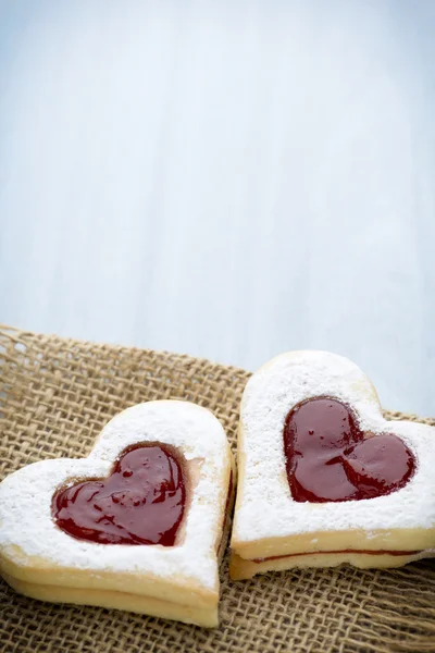 Cookies heart shape. — Stock Photo, Image