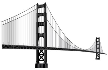 golden gate bridge clipart