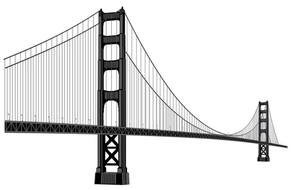 Golden gate bridge — Stock Vector