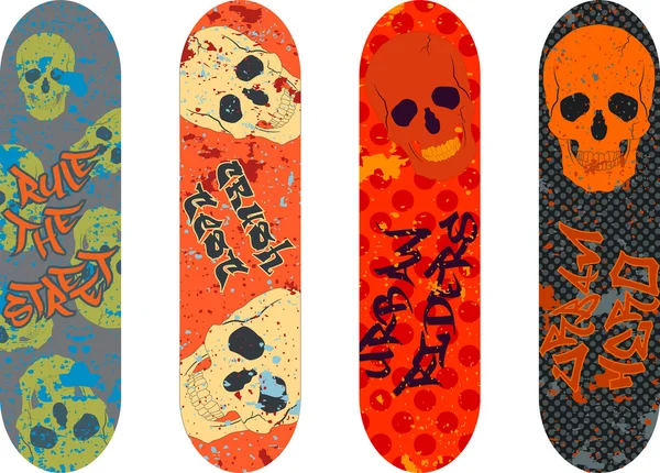 Skateboard design — Stock vektor