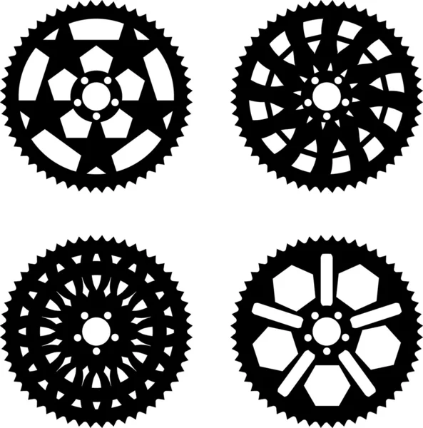 Vector chainrings pack — Stock Vector