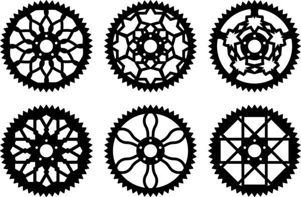 벡터 chainrings 팩 — 스톡 벡터