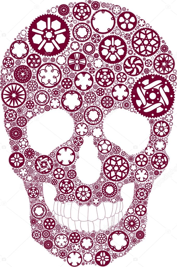 Bike gear skull