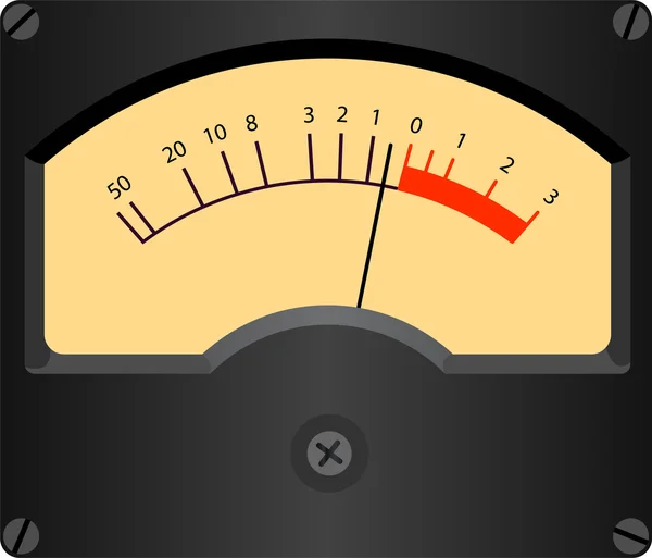 VU meter — Stock Vector