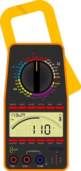 Digital multimeter — Stock Vector