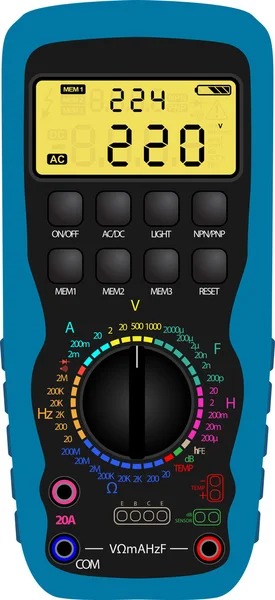 디지털 멀티 미터 — 스톡 벡터