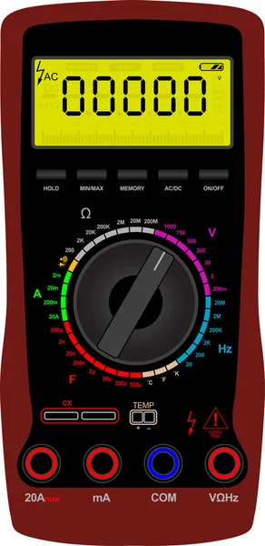 Multimètre numérique — Image vectorielle