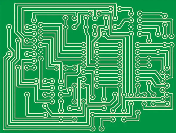 Placa de circuito impreso — Vector de stock