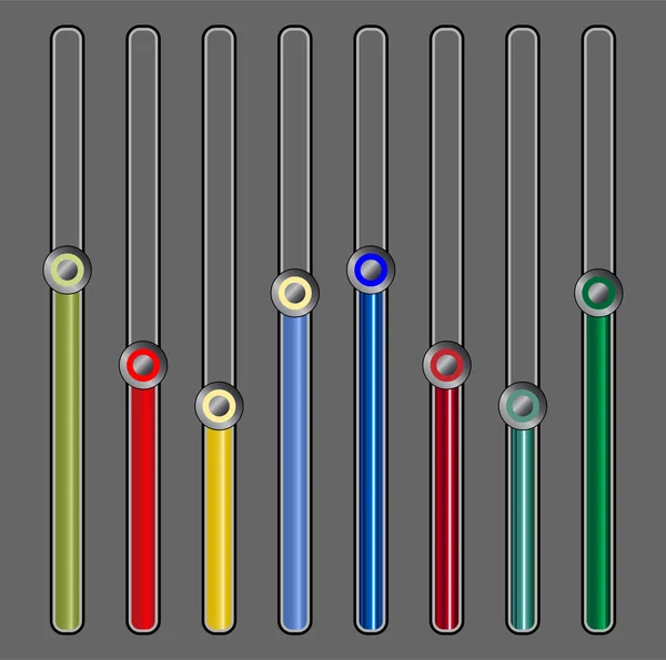 Barre di controllo — Vettoriale Stock