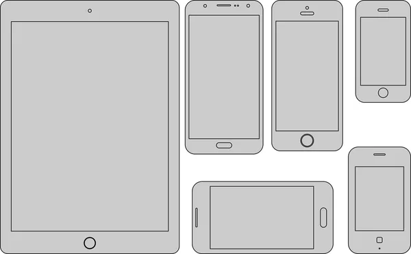 Mobile devices template — Stock Vector
