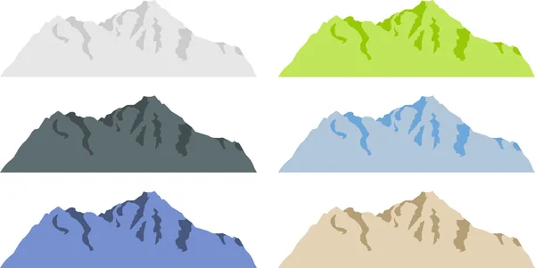 Mountain silhouettes — Stock Vector