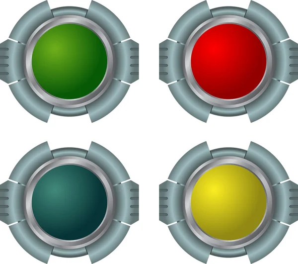 Hi-tech buttons — Stock Vector