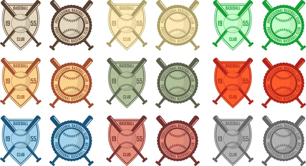 Baseball vintage emblem — Stock vektor