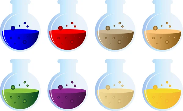 Set de bouteille de potion — Image vectorielle