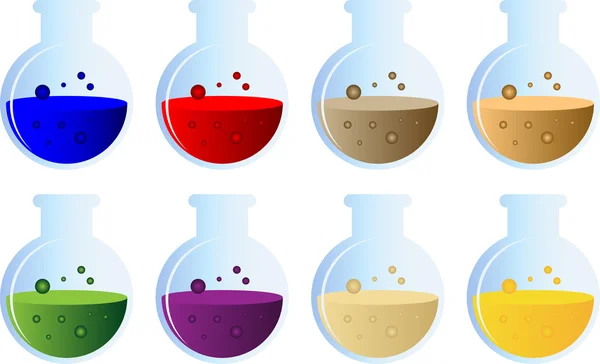 Potion bottle set — Stock Vector