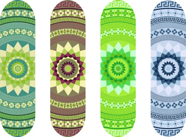 Skateboard vzorů pack — Stockový vektor