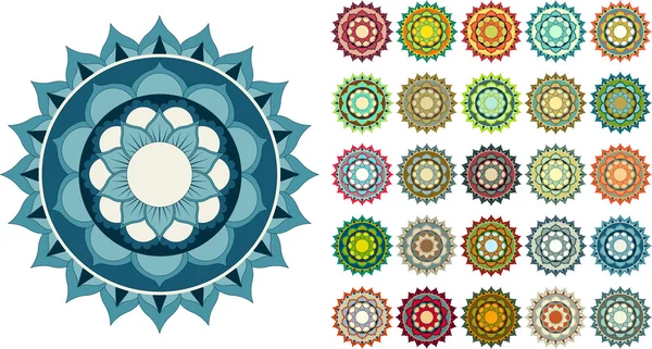 Diseño colorido mandala — Archivo Imágenes Vectoriales