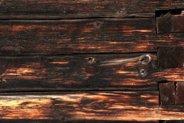 Old brown rustic dark grunge wooden texture — Stock Photo, Image