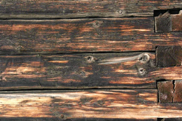 Old brown rustic dark grunge wooden texture — Stock Photo, Image