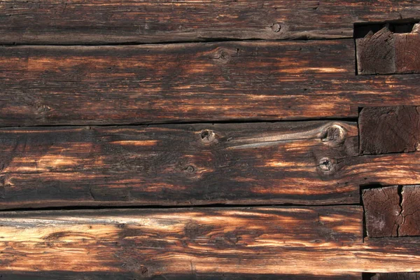 Old brown rustic dark grunge wooden texture — Stock Photo, Image