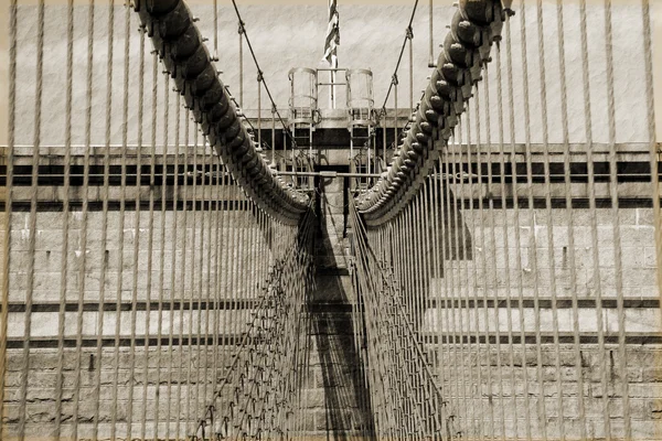Brooklyn Bridge 032 vintage — Fotografia de Stock