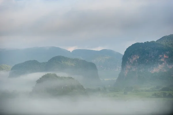 Veduta aerea sulla Valle dei Vinales a Cuba . — Foto Stock