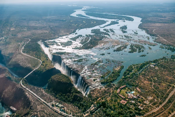 Chutes Victoria sur la rivière Zambezi — Photo