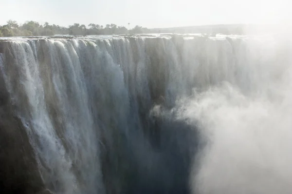 A Zambezi folyó Viktória-vízesés — Stock Fotó