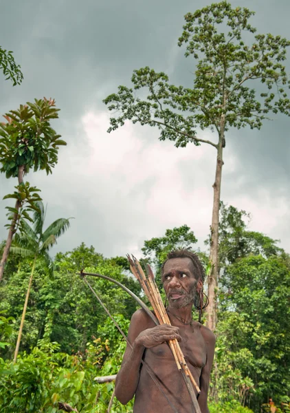 几内亚Korowai部落 — 图库照片