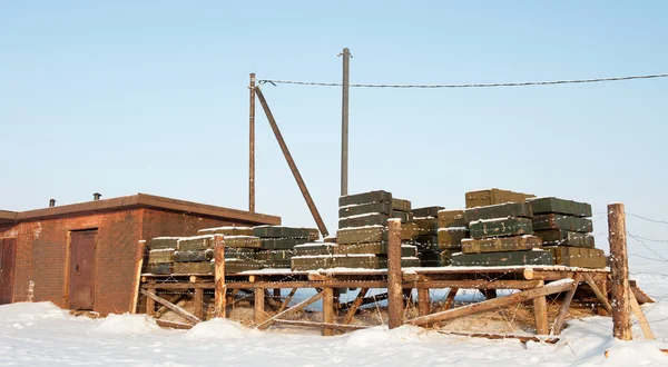 Militära store ammunition och sprängämnen — Stockfoto