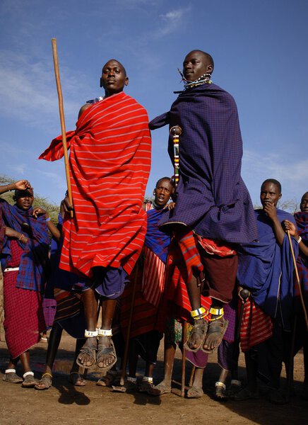 Masai warrior dance.