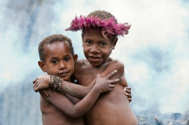 dani tribe çocukların.