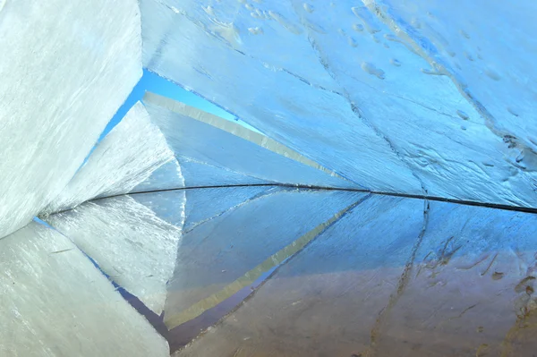 Caleidoscopio de hielo. el fondo abstracto de la estructura de hielo . —  Fotos de Stock