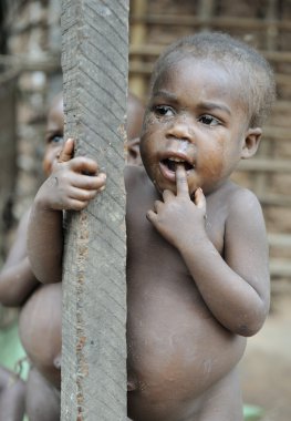 Portrait of a child from a Baka