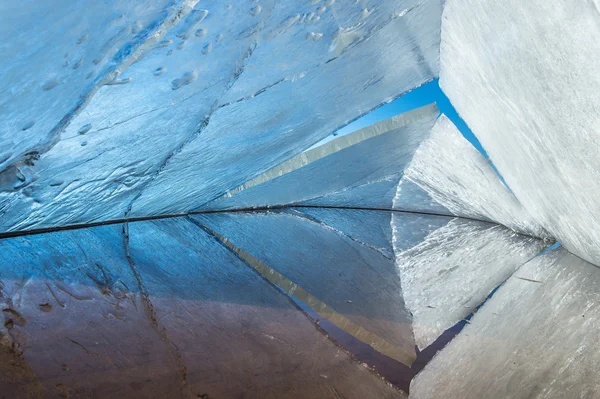 El fondo abstracto de la estructura de hielo. —  Fotos de Stock