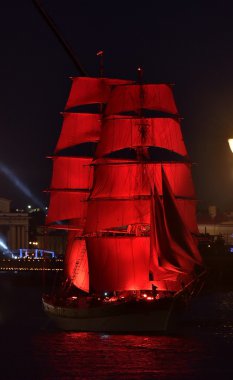 Festival kırmızı örtü, St Petersburg (Rusya)