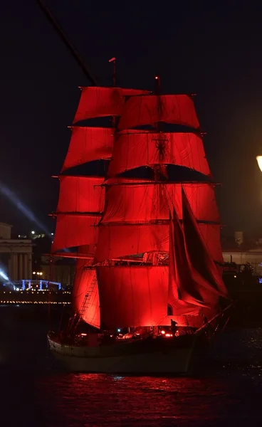 Festival kırmızı örtü, St Petersburg (Rusya) — Stok fotoğraf