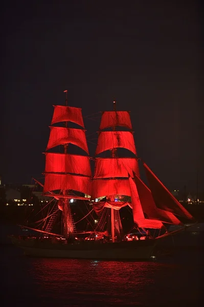 Festival kırmızı örtü, St Petersburg (Rusya) — Stok fotoğraf