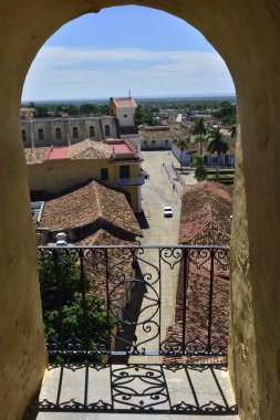 Aerial view over the roofs
