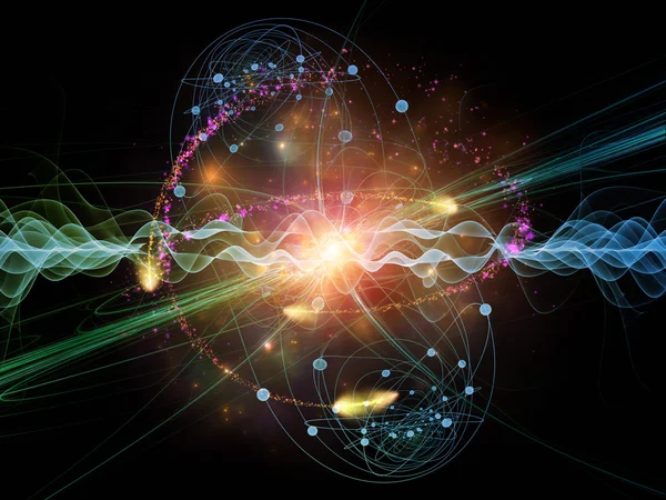 Acceleration of Quantum Wave — Stock Photo, Image