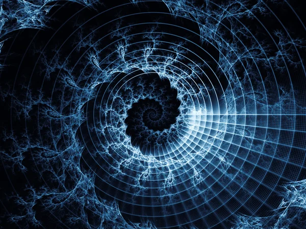 Virtuella spiralmönster — Stockfoto