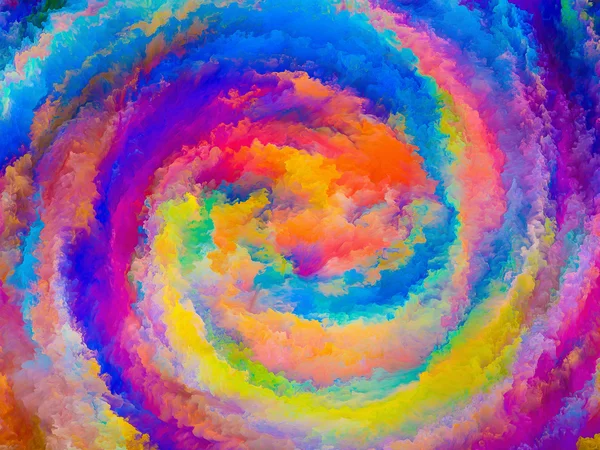 Color de la serie de pintura dinámica. composición de coloridas obras