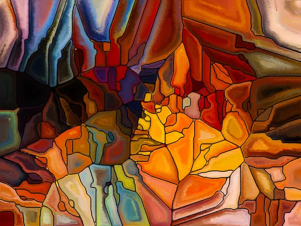 Visualization of Digital Stained Glass — Stock Photo, Image