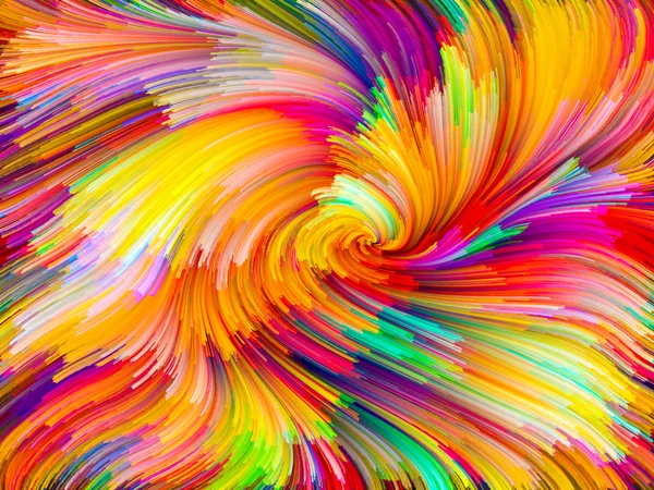 Desfășurarea vortexului de culoare — Fotografie, imagine de stoc