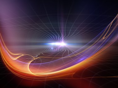 doğru dijital ışık dalgaları